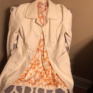 Winter white peacoat